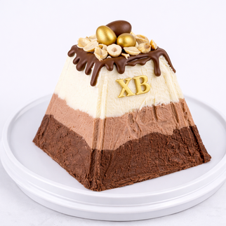 Торт Пасха 3 шоколада с глазурью и драже