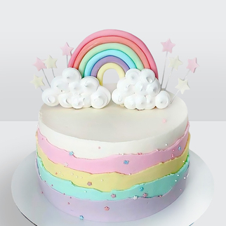 Торт детский радуга