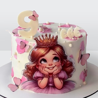 Торт для девочки принцессы