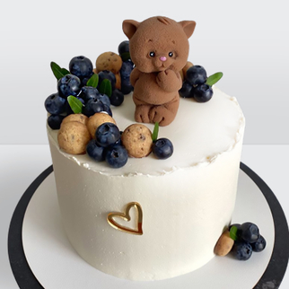 Детский торт с голубикой