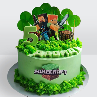 Детский торт для мальчика Майн Крафт