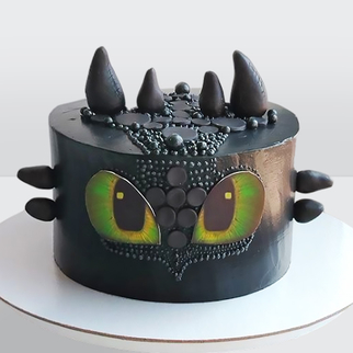 Детский торт с драконом