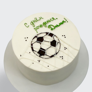 Торт с футбольным мячом