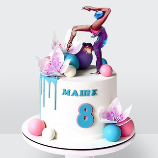 Детский торт для девочки гимнастки