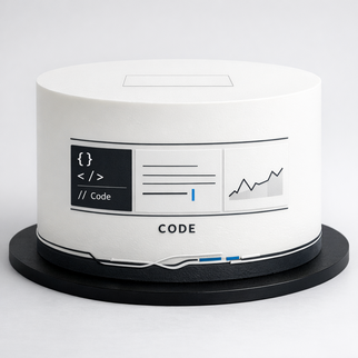 Торт в стиле минимализм программисту