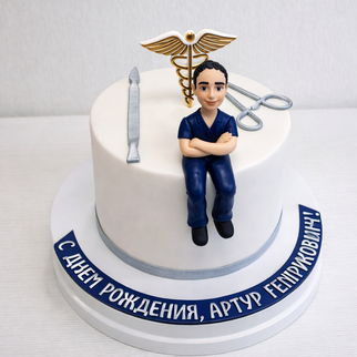 Торт белый с силуэтом девушки - копия