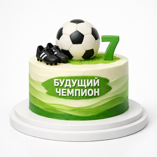 Торт с футбольным мячом