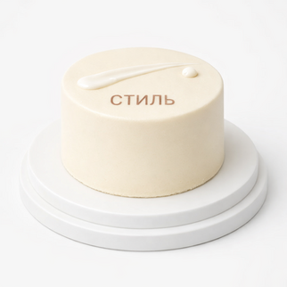 Торт белый в стиле минимализм