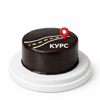 Торт шоколадный в стиле минимализм