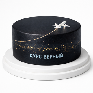 Торт в стиле минимализм черный