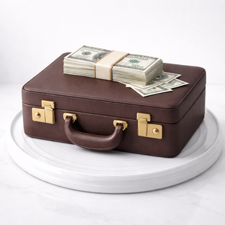 Торт чемодан с деньгами