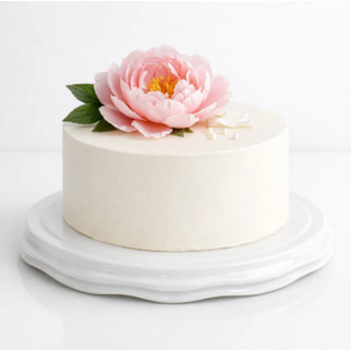 Торт в стиле минимализм с цветами