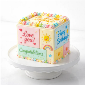 Торт куб в стиле минимализм