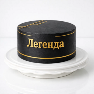 Торт черный в стиле минимализм