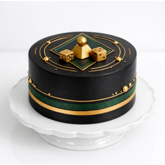 Торт в стиле минимализм казино