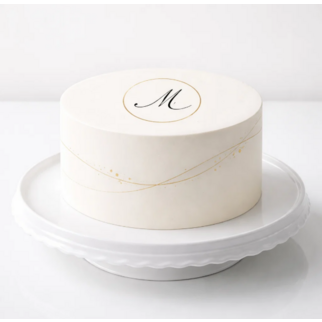 Торт белый в стиле минимализм