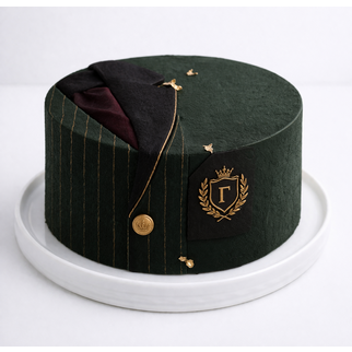Торт в стиле минимализм с гербом