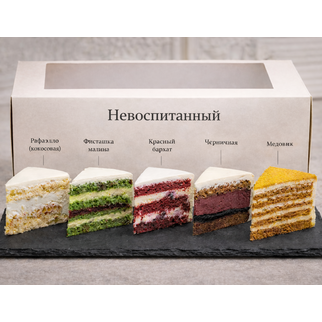 Сет начинок Рафаэлло, Фисташка, Красный бархат, Черничная, Медовик