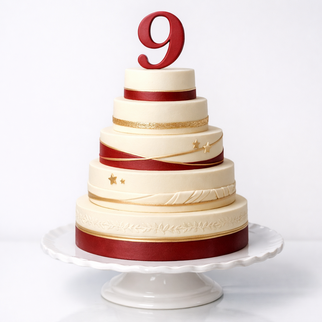 Торт большой на 9 мая