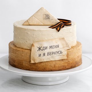 Торт большой на праздник победы