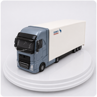 Торт в виде грузовой машины фуры