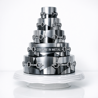 Торт брутальный металлический 5 ярусов