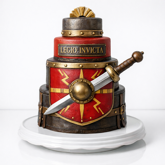 Торт с мечом и щитом легионеров