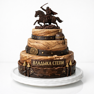 Торт с конем м всадником с шашкой исторический