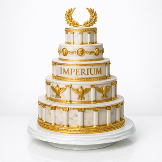 Торт золотая империя 5 ярусов