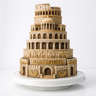 Торт в стиле Римской империи 6 ярусов
