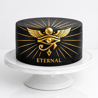 Торт черный с золотом мистика эзотерика