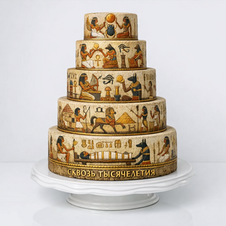 Торт по мотивам Египта и пирамид