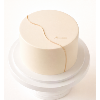 Торт минимализм с тонкой линией