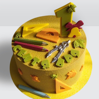 ? Торт на 1 сентября. Циркуль, карандаши и линейки. Торт на день учителя