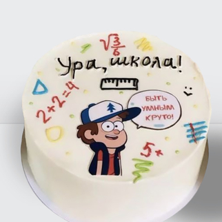 ? Торт на 1 сентября с рисунками в стиле бенто. Торт на день учителя