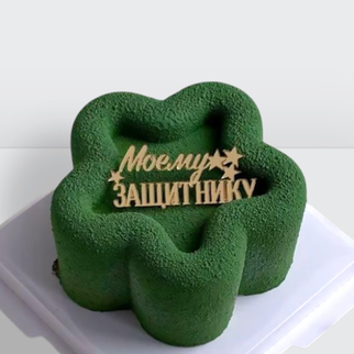 ? Торт милитари для мужчин на 23 февраля зеленый в форме звезды