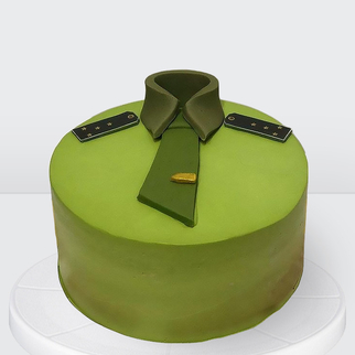 0 Торт милитари для мужчин зеленый в виде мундира
