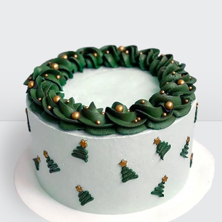 ? Торт на Новый год с елочкой, новогодними украшениями