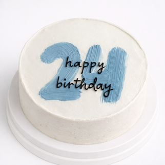 Бенто торт на 24 год с надписью «happy birthday»