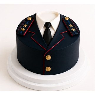 Торт капитану полиции в виде формы