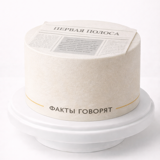 Торт для журналиста, диктора, ведущего с газетой