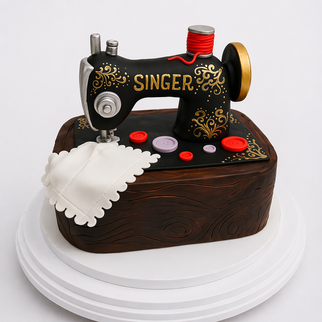 Торт швейная машина 3Д