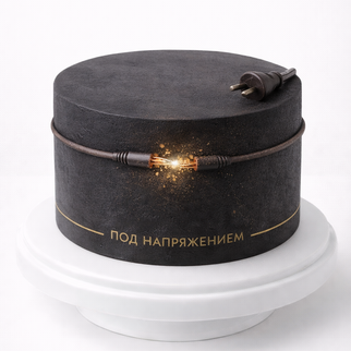 Торт черный для электрика