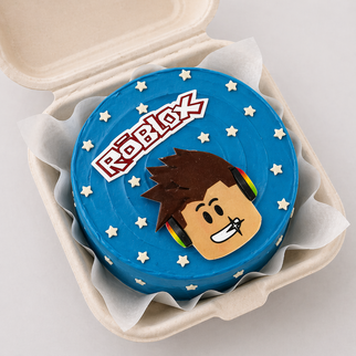 Бенто торт Roblox с персонажем — для яркого и современного детского дня рождения