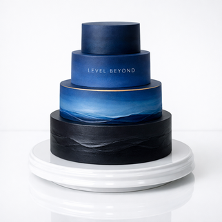 Торт черный океан ночь мистика 4 яруса