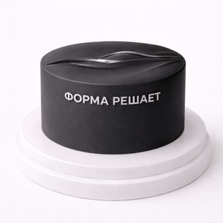 Черный торт в стиле минимализм