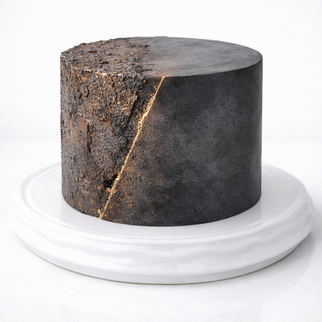 Брутальный каменный торт с золотой прожилкой