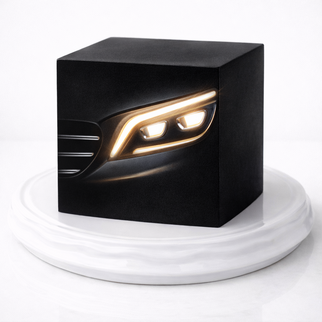 Торт черный куб с фарой