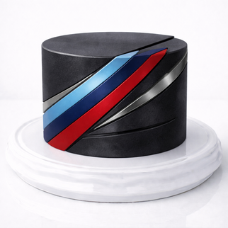 Торт черный в стиле БМВ