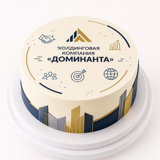 Праздничный торт на юбилей холдинговой компании 